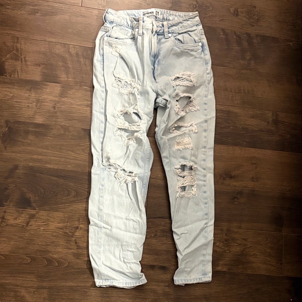 Refuge Light Blue Distressed Kids Jeans